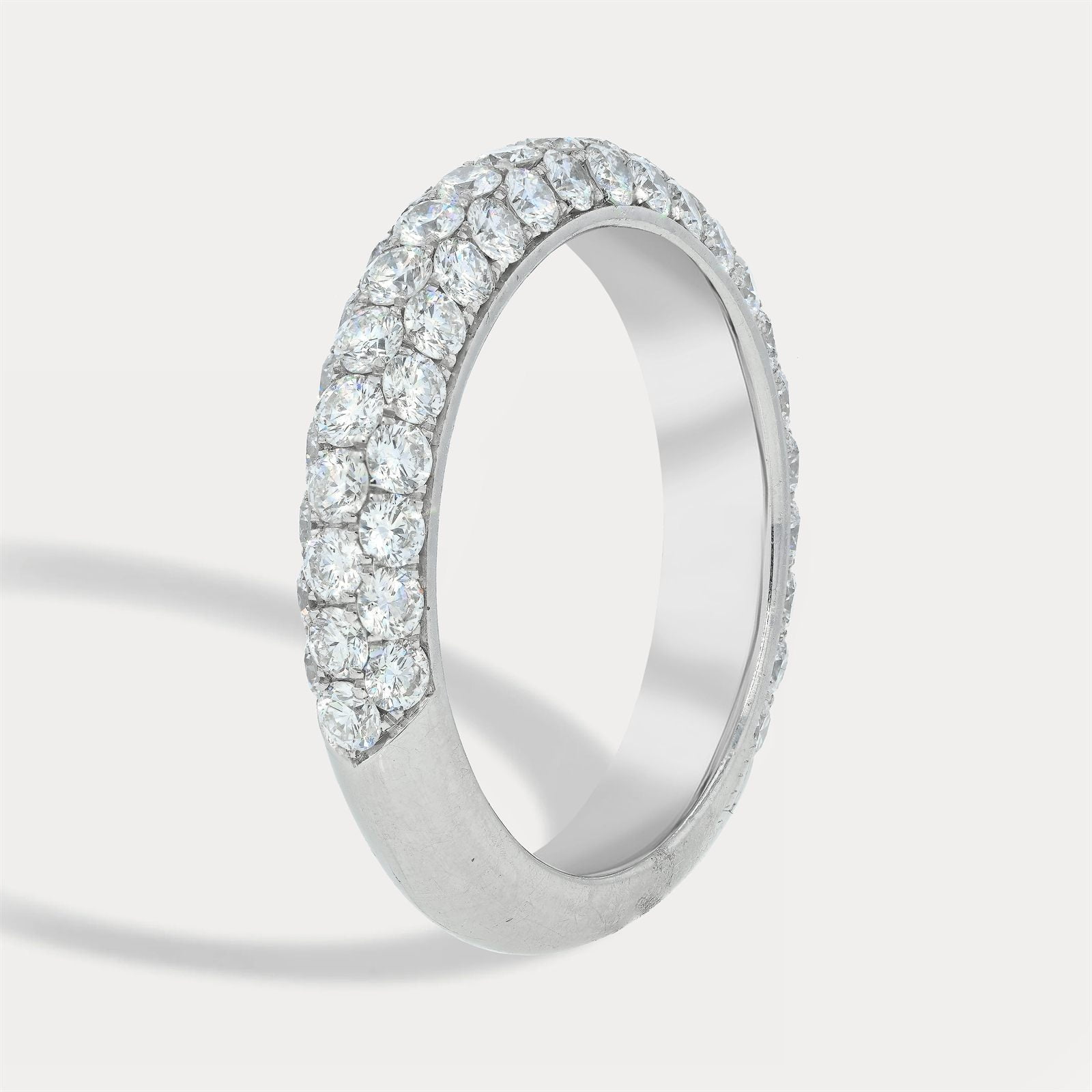 Two-Row Diamond Pavé Band
