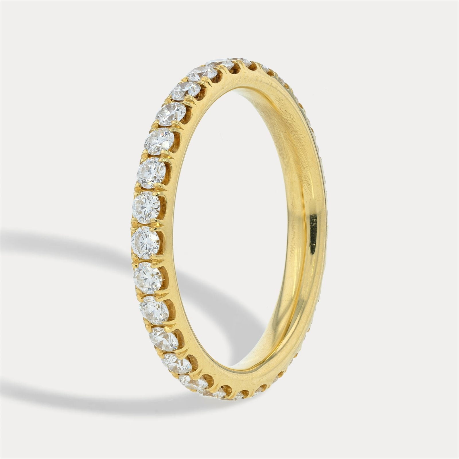 Yellow Gold Petite Diamond Band