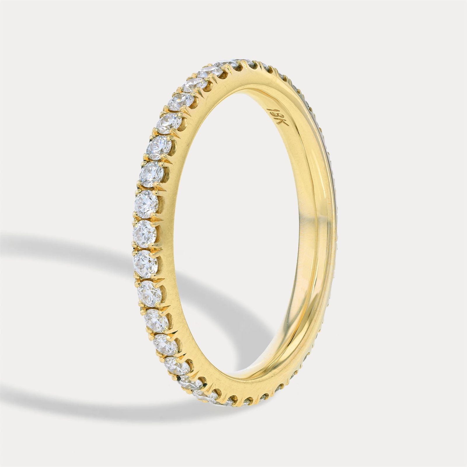 Yellow Gold Diamond Stack Band