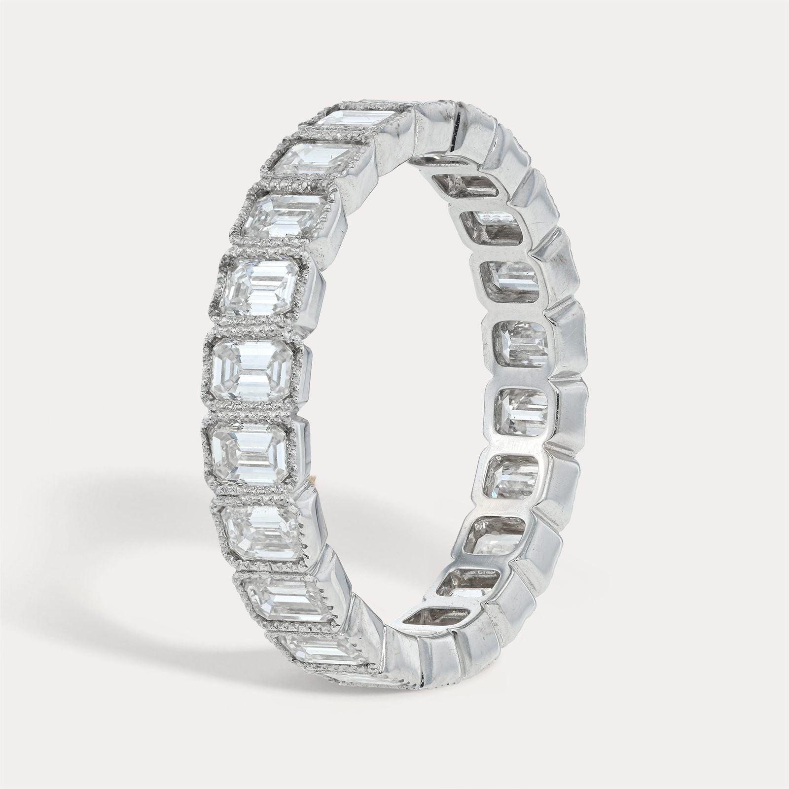 Vintage Emerald-Cut Diamond Band