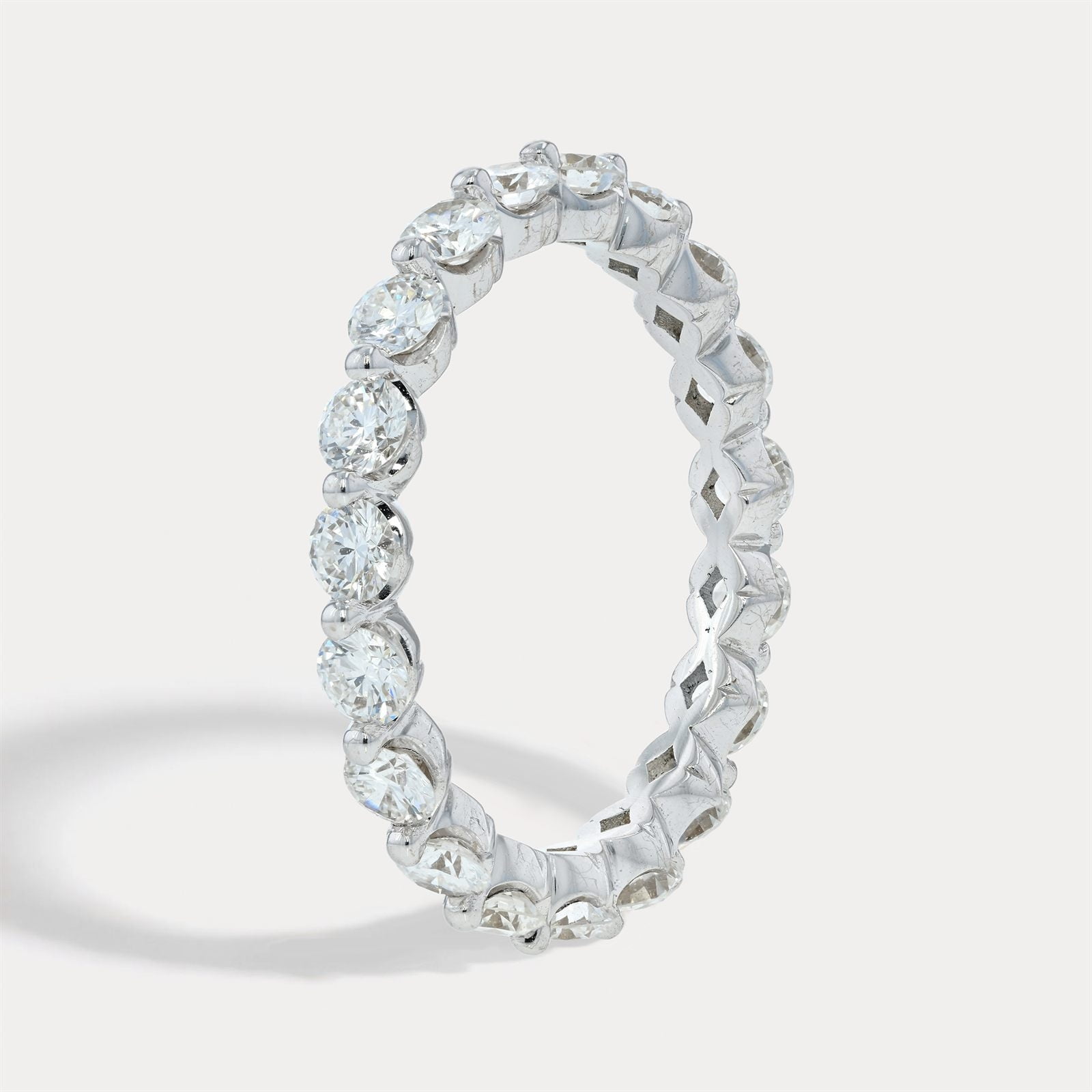 Bold Prong-Set Diamond Band