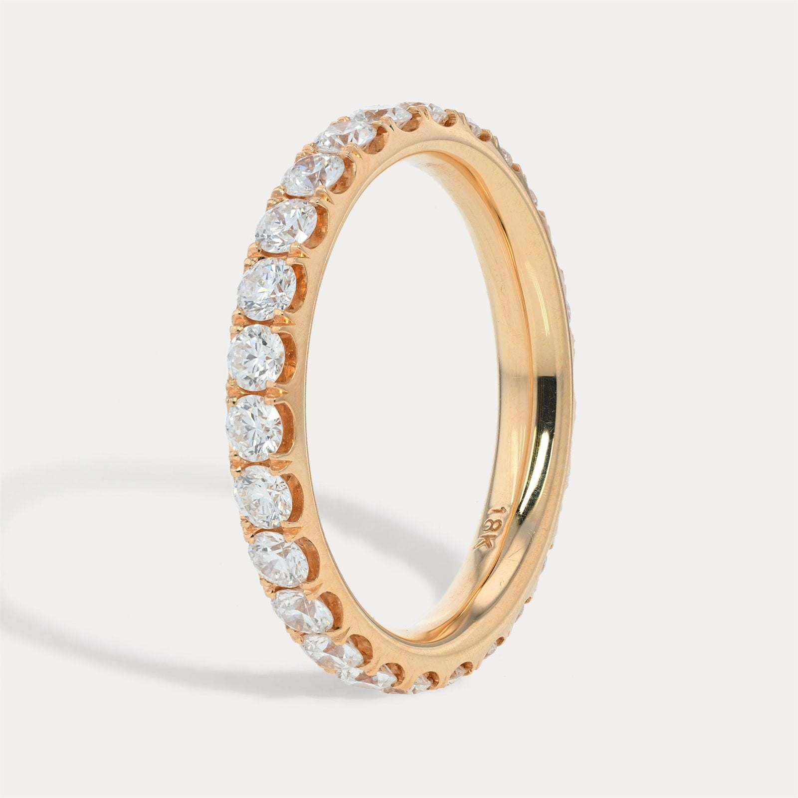 Rose Gold Delicate Diamond Band