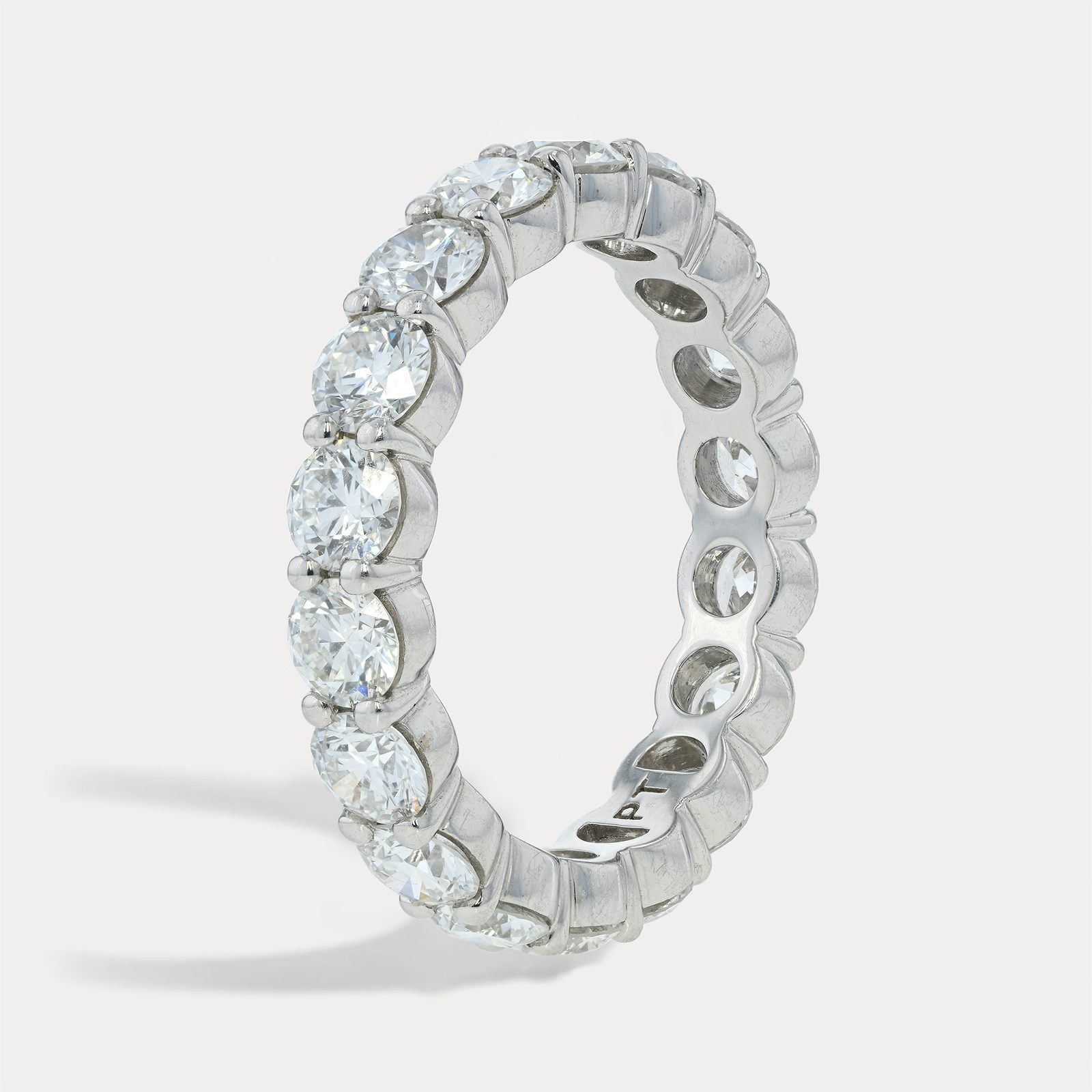 Wide Floating Diamond Band